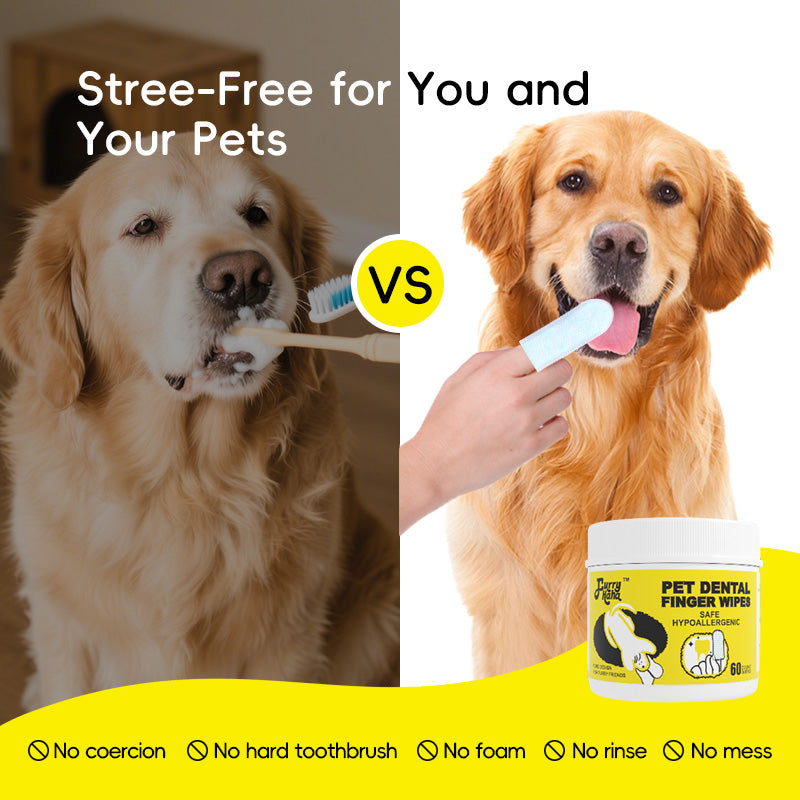 PET DENTAL FINGER WIPES