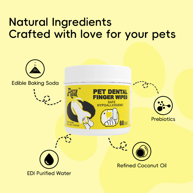 PET DENTAL FINGER WIPES